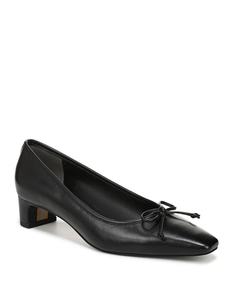 Women's Rinda Leather Kitten Heel Pumps
