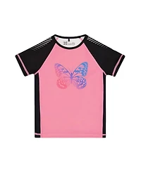 Girls' Printed Short Sleeve Athletic T-shirt