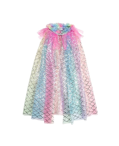 Sweet Wink Girls' Rainbow Mermaid Cape - Little Kid, Big Kid