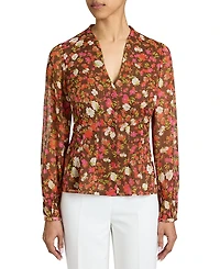 Santorelli Winnie Long Sleeve Buttoned Blouse