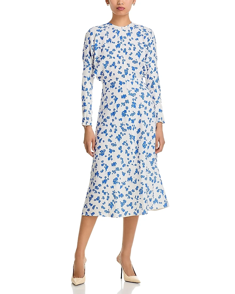 Victoria Beckham Printed Dolman Sleeve Midi Dress - Exclusive