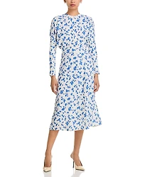 Victoria Beckham Printed Dolman Sleeve Midi Dress - Exclusive