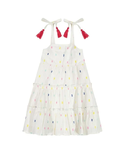Girls' Bella Shoulder Tie Confetti Swiss Dot Sundress - Little Kid, Big Kid