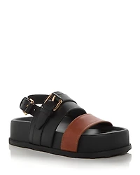 Moschino Women's Tie-Me Leather Sandals