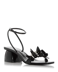 Sophia Webster Women's Vanessa Butterfly & Faux Pearl Block Heel Sandals