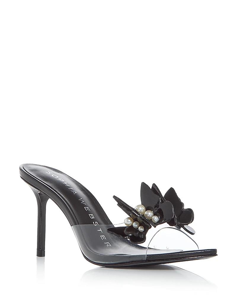 Sophia Webster Women's Vanessa Butterfly & Faux Pearl Mule Sandals