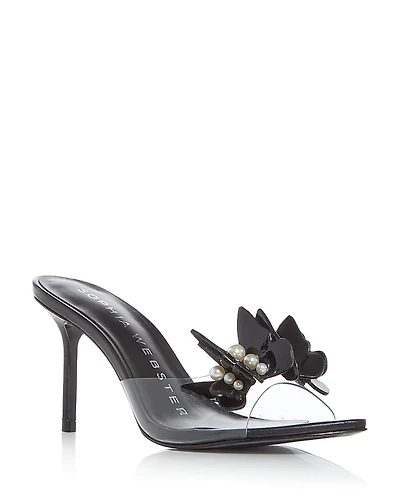 Sophia Webster Women's Vanessa Butterfly & Faux Pearl Mule Sandals