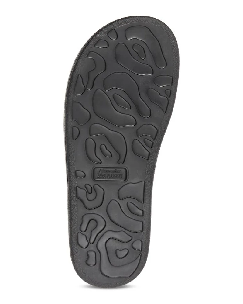 Women's Leather Slide Sandals