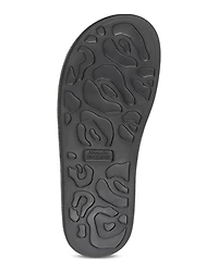 Women's Leather Slide Sandals
