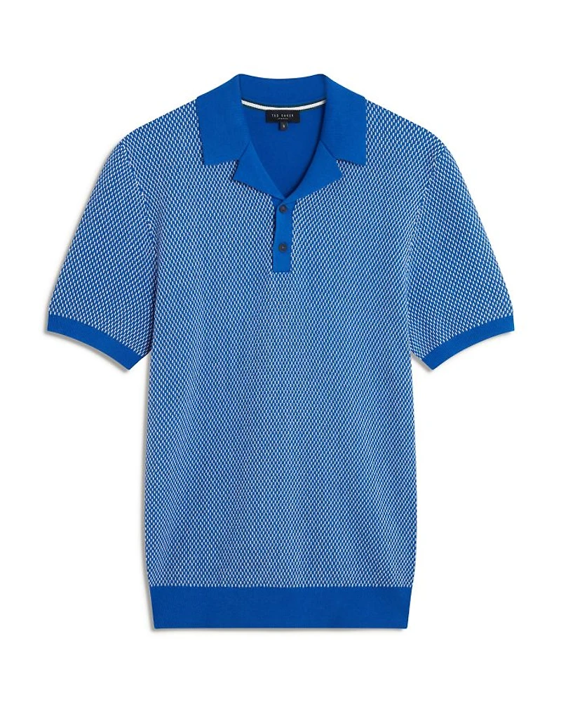 Gregry Textured Knit Polo Shirt