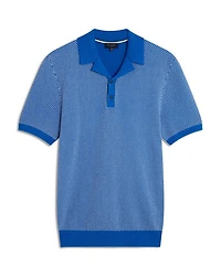 Gregry Textured Knit Polo Shirt