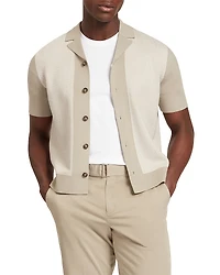 Ted Baker Padrig Herringbone Knit Colorblocked Shirt