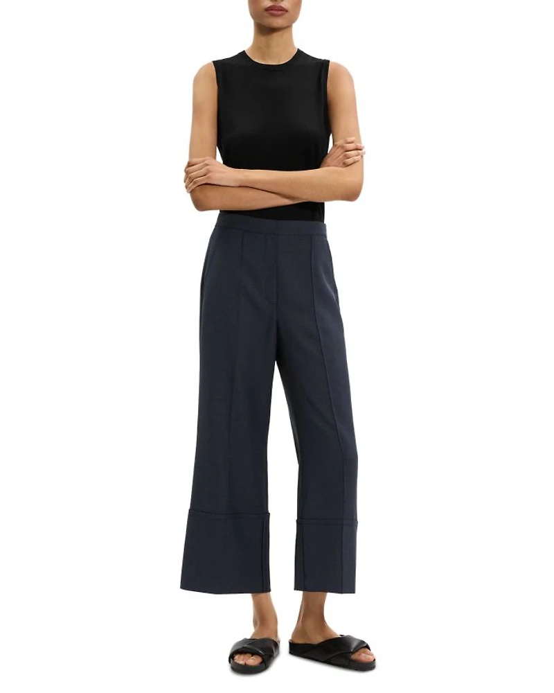 Cuffed Cropped Pants