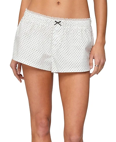 Edikted Lexa Polka Dot Boxer Shorts