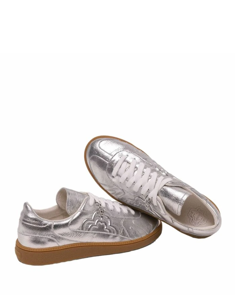 Women's Metallic Leather Sneakers