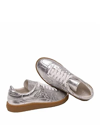 Women's Metallic Leather Sneakers