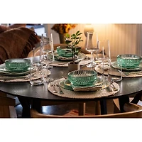 Archie Verde 12 Piece Dinnerware Set