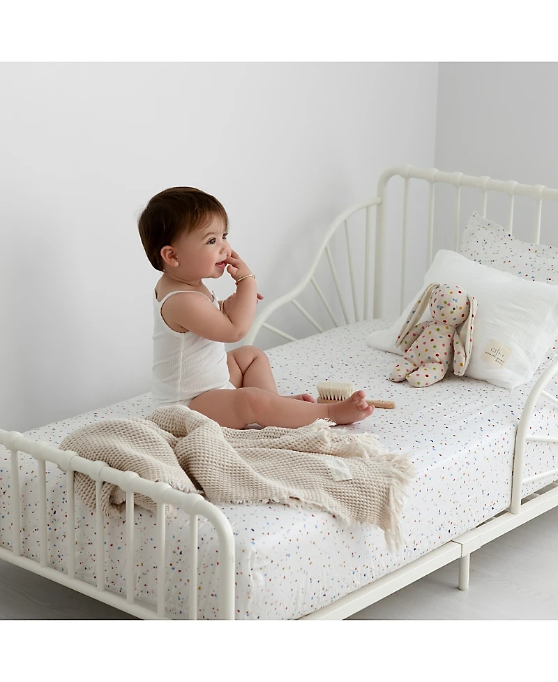 Domani Home Terrazzo Portable Crib Sheet