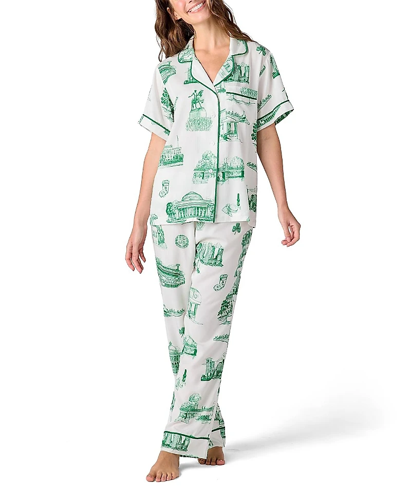 Katie Kime Boston Toile Pajama Pants Set