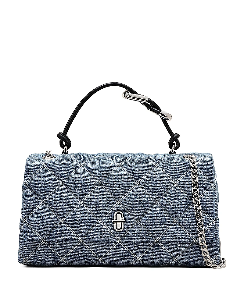 Marc Jacobs The Dual Chain Quilted Denim Shoulder Bag