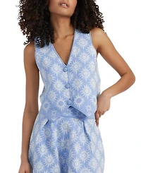 Chinti & Parker Women's Laura Whitmore Sunflower Waistcoat