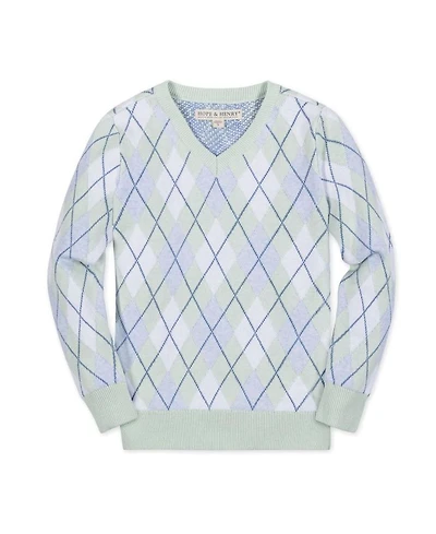 Unisex Hope & Henry Boys' Organic Long Sleeve Fine Gauge V-Neck Sweater