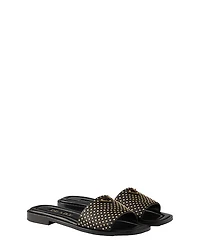 Prada Women's Nappa Leather Slides with Studs