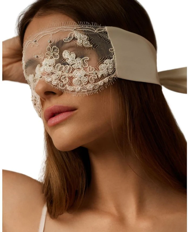 Lace Beaded Blindfold