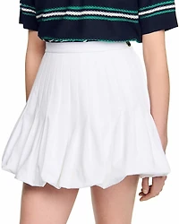 Sandro Pleated Bubble Hem Mini Skirt
