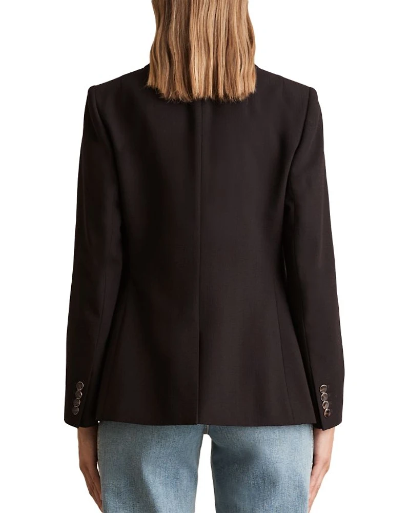 Lia DNA Double Breasted Blazer Chocolate