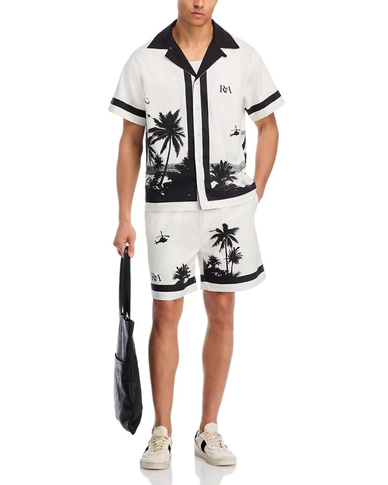 Nathan Regular Fit Printed Camp Shirt