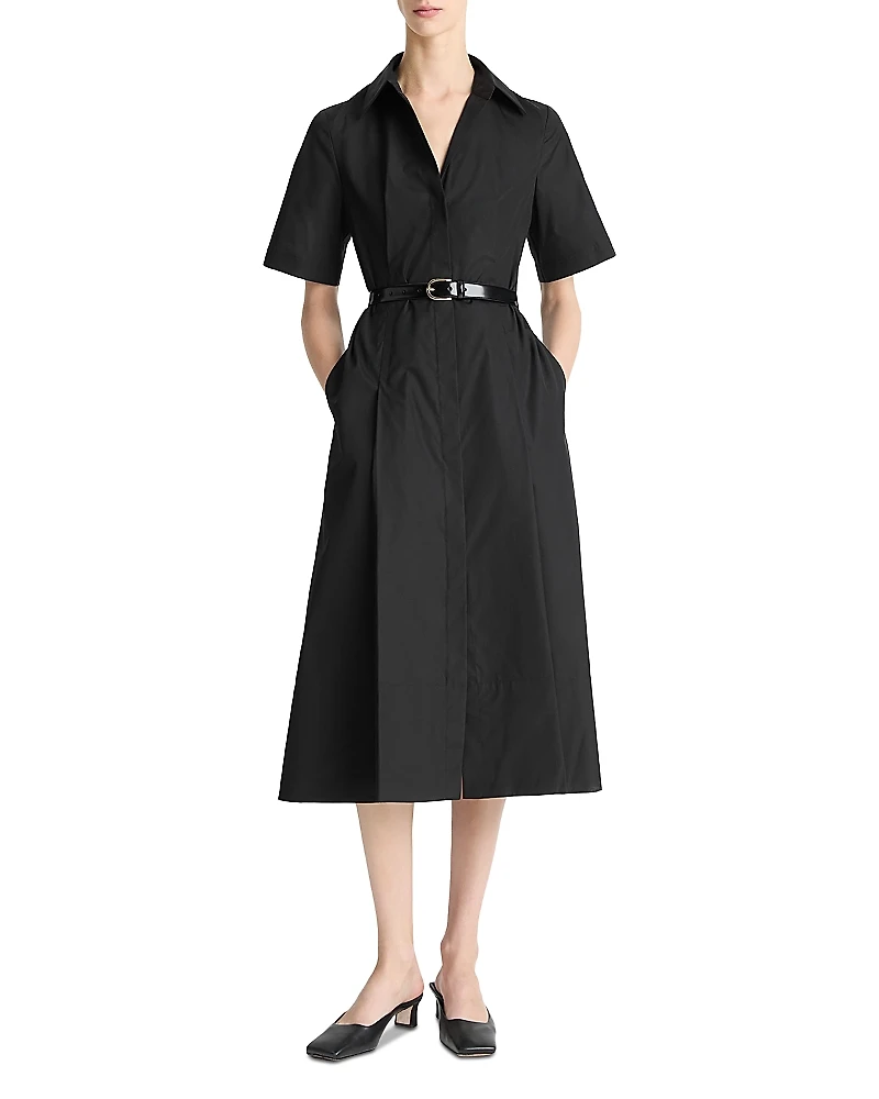 Vince Short Sleeve Shirt Dress
