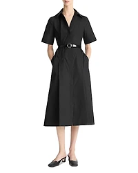 Vince Short Sleeve Shirt Dress