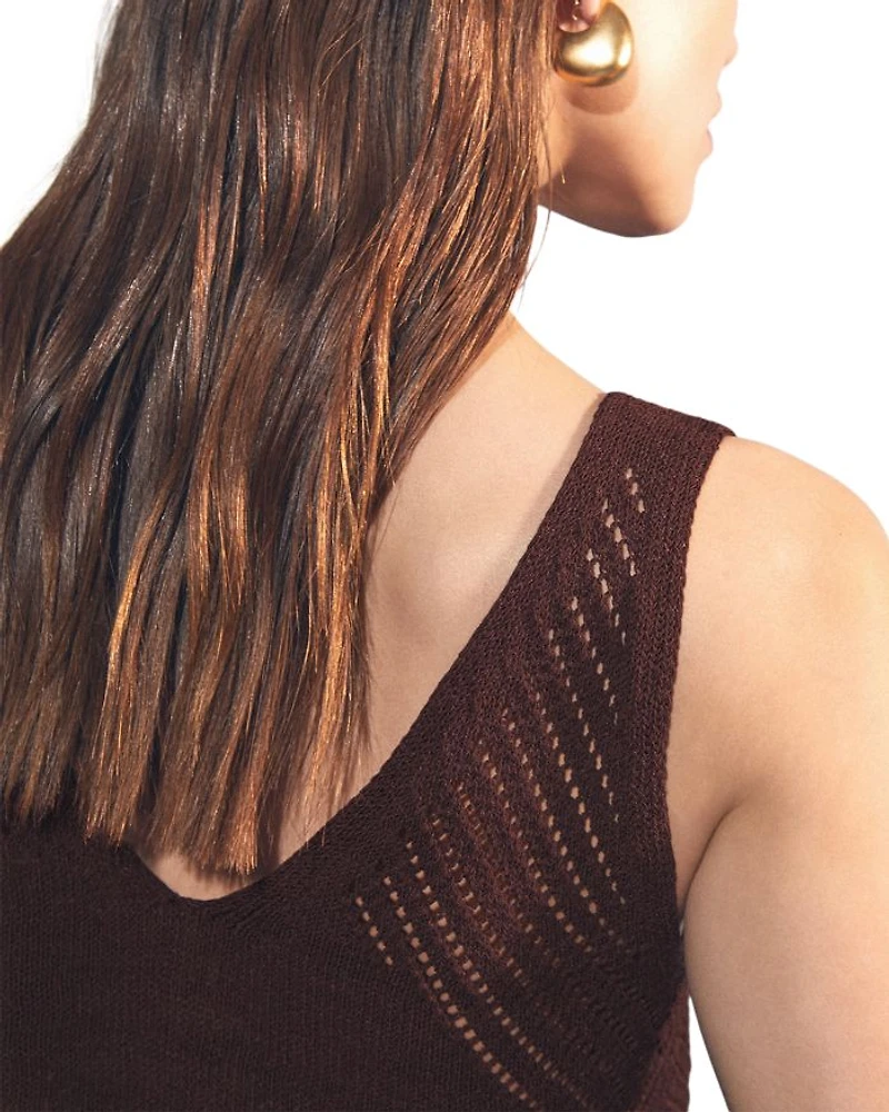 Helena Open Stitch Vest