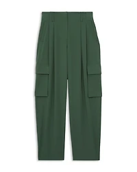 Orla Wide Leg Pleated Cargo Trousers