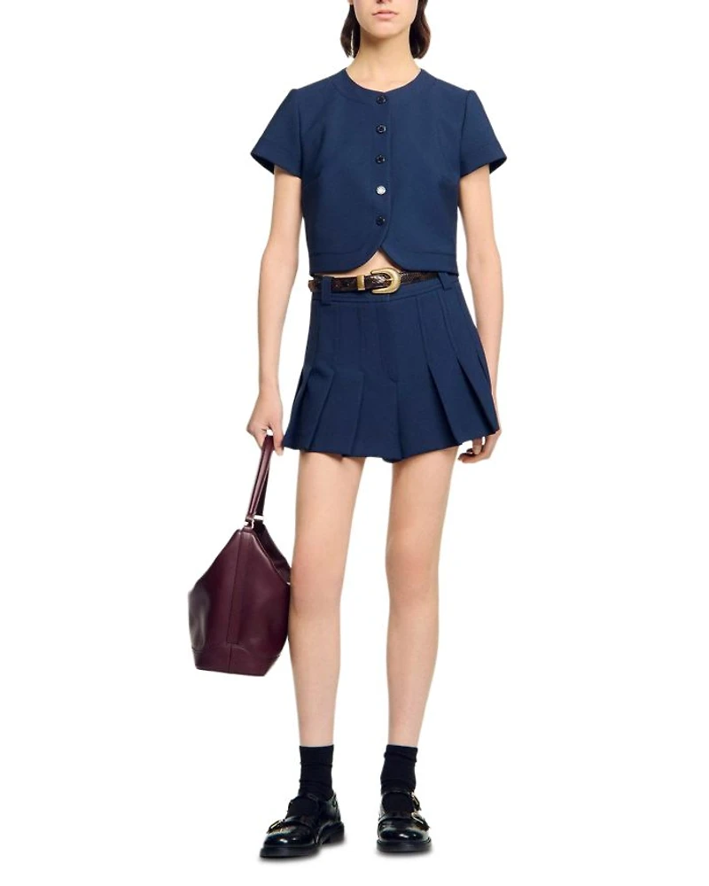 Buttoned Cropped Top