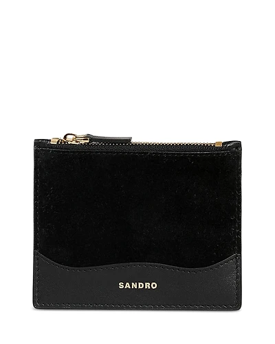 Sandro Leather Card Holder