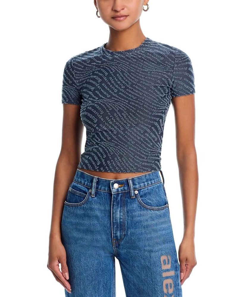 Jacquard Logo Baby Tee
