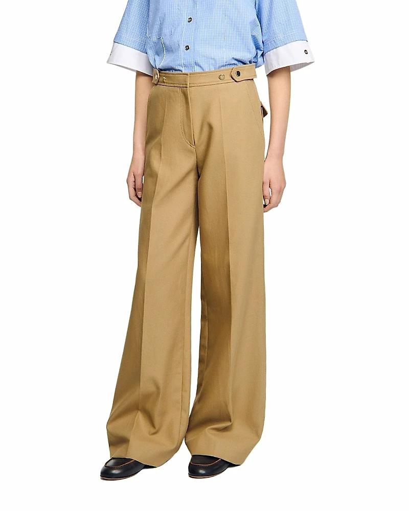 Sandro Wide Leg Pants