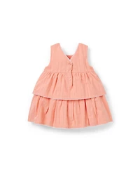 Baby Girls' Textured Tiered Dress