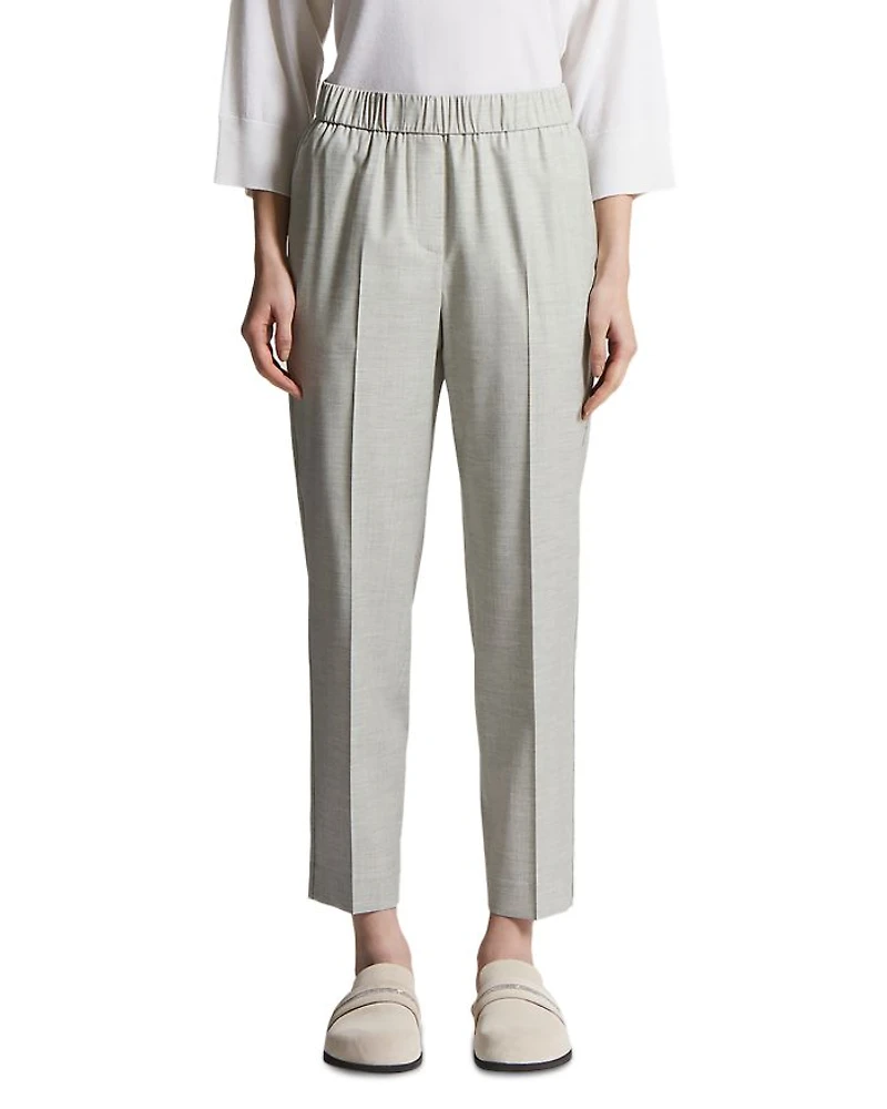 Wool Blend Pull On Pants