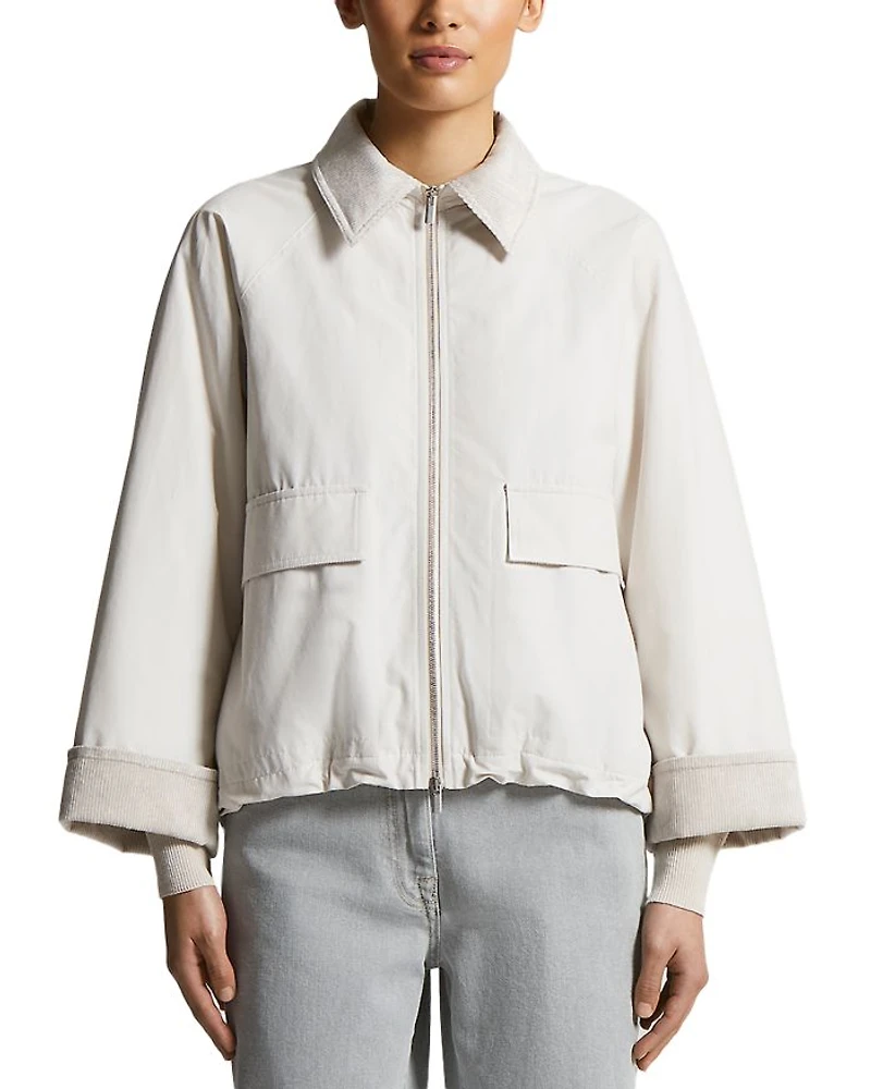 Collared Front Zip Jacket