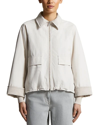Collared Front Zip Jacket