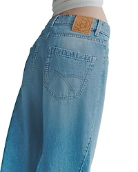 Low Rise Wide Leg Jeans Light Blue