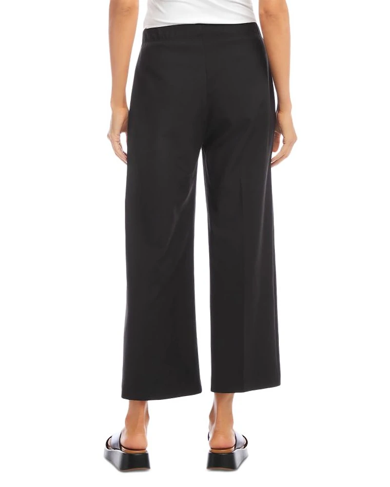 Petite Cropped Wide Leg Pants