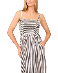 Striped Smocked Maxi Dress