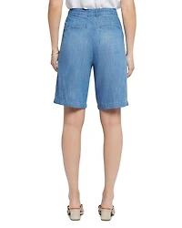 Petite Relaxed Denim Bermuda Shorts Corfu