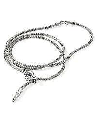 Sterling Silver Blue Sapphire Naga Wrap Bracelet