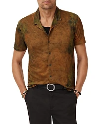 John Varvatos Agosta Regular Fit Short Sleeve Linen Shirt