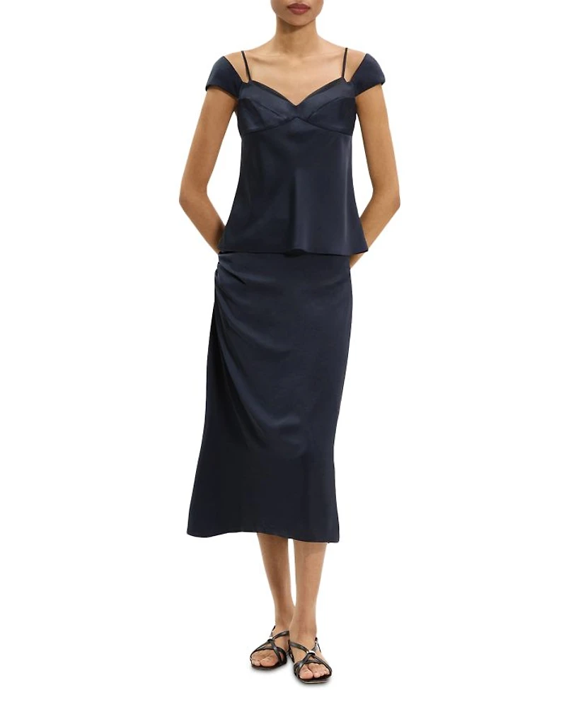 Cap Sleeve Peek Top